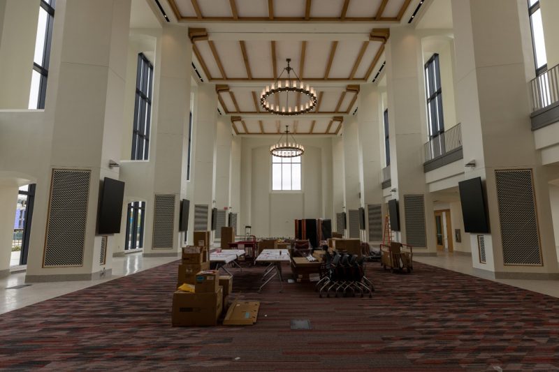 Data and Decision Sciences Building interior common area.